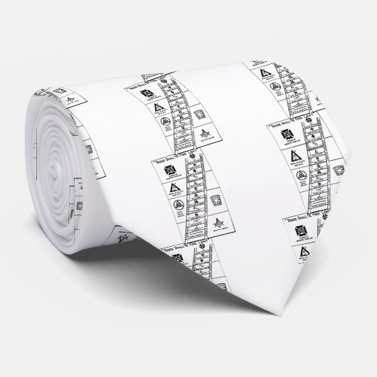 Cravate Échelle de rite de York (Roulé)