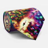 Cravate Échelles ou gouttes d'eau de couleur pâle (Roulé)