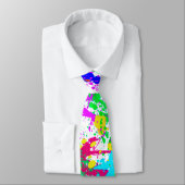 Cravate Éclaboussure d'arc-en-ciel (Attaché)