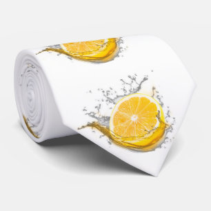 Cravate Éclaboussure de citron
