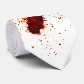 Cravate Éclaboussure de sang sur le mur (Roulé)