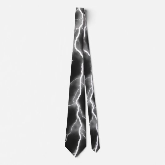 Cravate Éclair - B&W (Devant)
