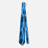Cravate Éclair - Bleu (Devant)