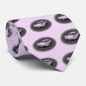 Cravate Éclair rose de Cadillac (Roulé)