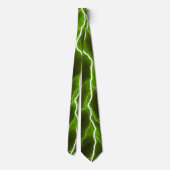 Cravate Éclair - Vert citron (Dos)