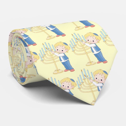 Cravate Éclairage De La Menorah (Roulé)