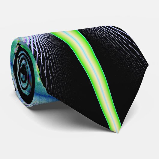 Cravate Éclatement de la fractale de planète (Roulé)