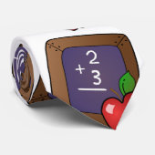 Cravate École de math Enseignant Apple Blackboard Necktie (Roulé)