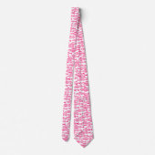 Cravate École de poisson - Neon rouge sur blanc (Dos)