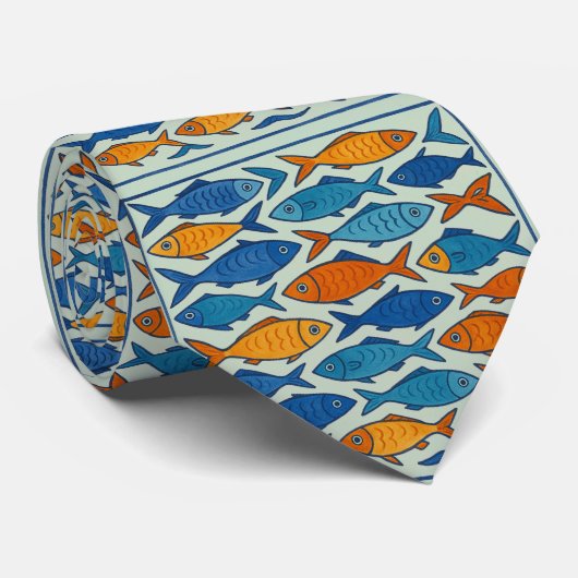 Cravate 🐟 "Ecole de Style" (Roulé)