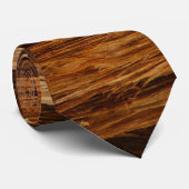 Cravate Écorce de bois texturée de cèdre (Roulé)