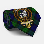 Cravate Écosse Clan Campbell Badge et Crest (Roulé)
