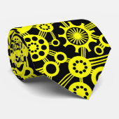 Cravate Écosystème - Jaune et Noir (Roulé)