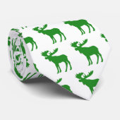 Cravate Écran à thème simple vert orignal (Roulé)