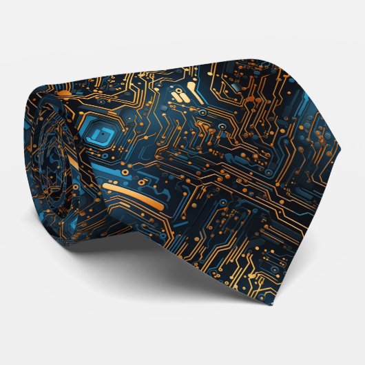 Cravate Écran de circuit électronique (Roulé)