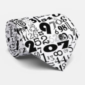 Cravate Écran noir et blanc (Roulé)