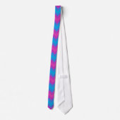 Cravate Écrans chic : Chevrons magenta, violet et bleu (Dos)