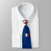 Cravate Écriture chrétienne MEXIQUE Jean 3:16 Bleu (Attaché)