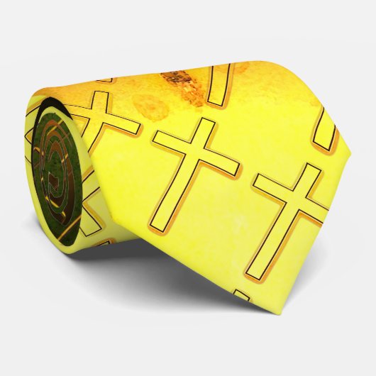 Cravate Écriture de la Croix chrétienne (Roulé)