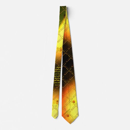 Cravate Écriture de la Croix chrétienne (Dos)