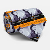 Cravate Écriture vintage de lettre (Roulé)