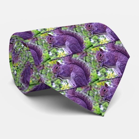 Cravate Écureuil pourpre (Roulé)