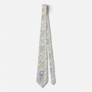 Cravate Edelweiss Fleur sauvage Motif des Alpes Boho