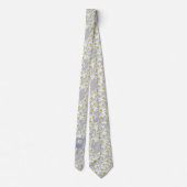 Cravate Edelweiss Fleur sauvage Motif des Alpes Boho (Dos)