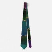 Cravate Edgy Agate | Dark Moody Jewel Tone Turquoise (Devant)