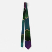 Cravate Edgy Agate | Dark Moody Jewel Tone Turquoise (Dos)
