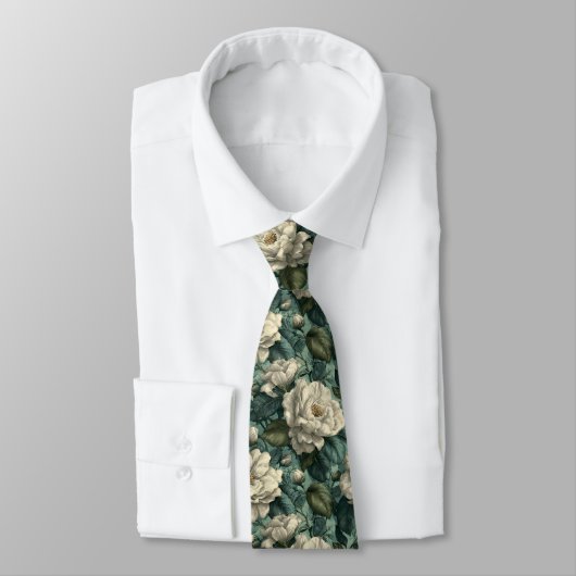 Cravate Edgy Best Man Gardenias Flower (Attaché)