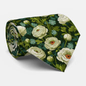 Cravate Edgy Best Man Ranunculus Floral (Roulé)