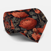 Cravate Edgy Christmas Gift For Boyfriend Ranunculus Flora (Roulé)