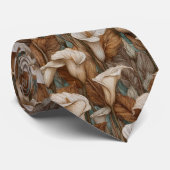 Cravate Edgy Fathers Day Calla Lilies (Roulé)