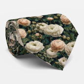 Cravate Edgy Groomsman Gift Ranunculus Flower (Roulé)