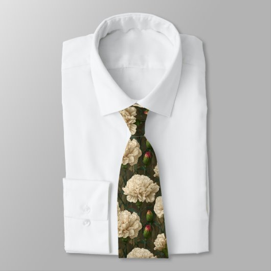 Cravate Edgy Mens Accessories Carnation Flower (Attaché)