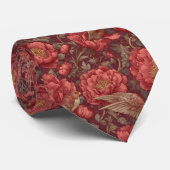 Cravate Edgy Menswear Ties Peonies Floral (Roulé)