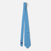 Cravate Éémoticône bleu mignon (Dos)