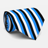 Cravate Eesti / Estonie couleurs drapeau bandes verticales (Roulé)