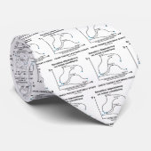 Cravate Effet papillon de la théorie du chaos (physique) (Roulé)