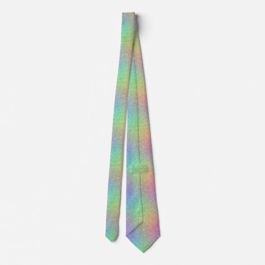 Cravate Effet Parties scintillant arc-en-ciel (Dos)