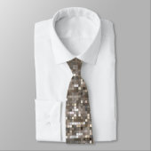 Cravate Effet sequin argenté cool (Attaché)