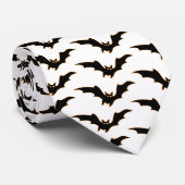 Cravate éffrayante de battes de Halloween (Roulé)
