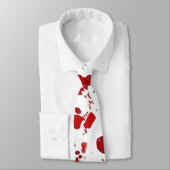 Cravate effrayante d'éclaboussure de sang de (Attaché)