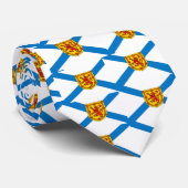 Cravate effréné de lion de drapeau écossais (Roulé)