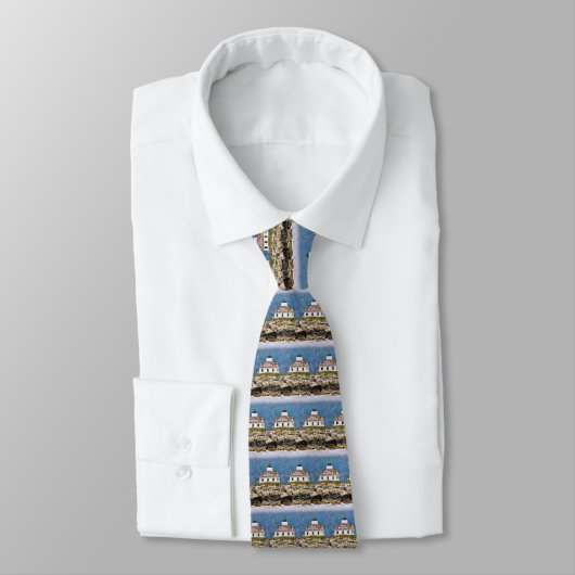 Cravate Egg Rock Lighthouse, Bar Harbour Maine Mens Cravat (Attaché)