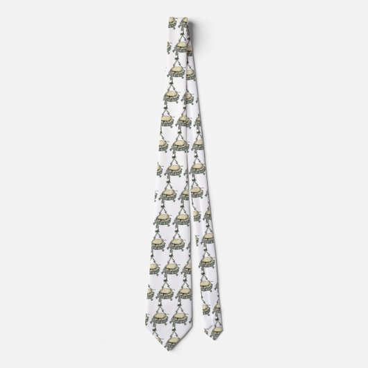 Cravate Eggnog dans un bol de punch de sapin de Noël vinta (Devant)