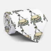 Cravate Eggnog dans un bol de punch de sapin de Noël vinta (Roulé)