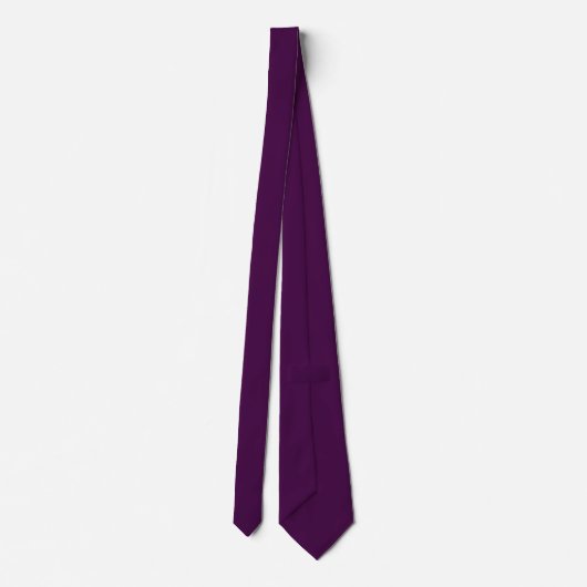 Cravate Eggplant Purple Solid (Dos)