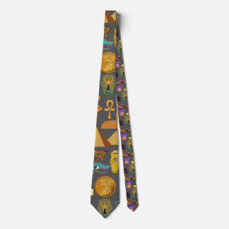 Cravate Egyptian Hieroglyphic Symbol Pattern pharaoh    